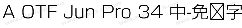 A OTF Jun Pro 34 中字体转换